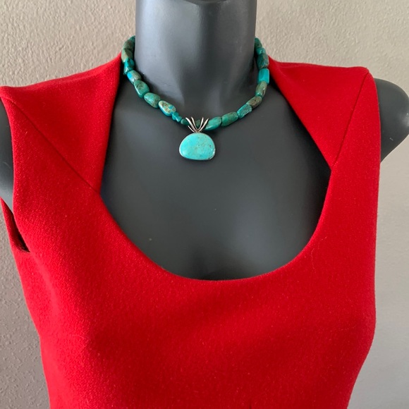 Vintage Pauline Trigere Dress - Wool Crepe - Picture 9 of 16